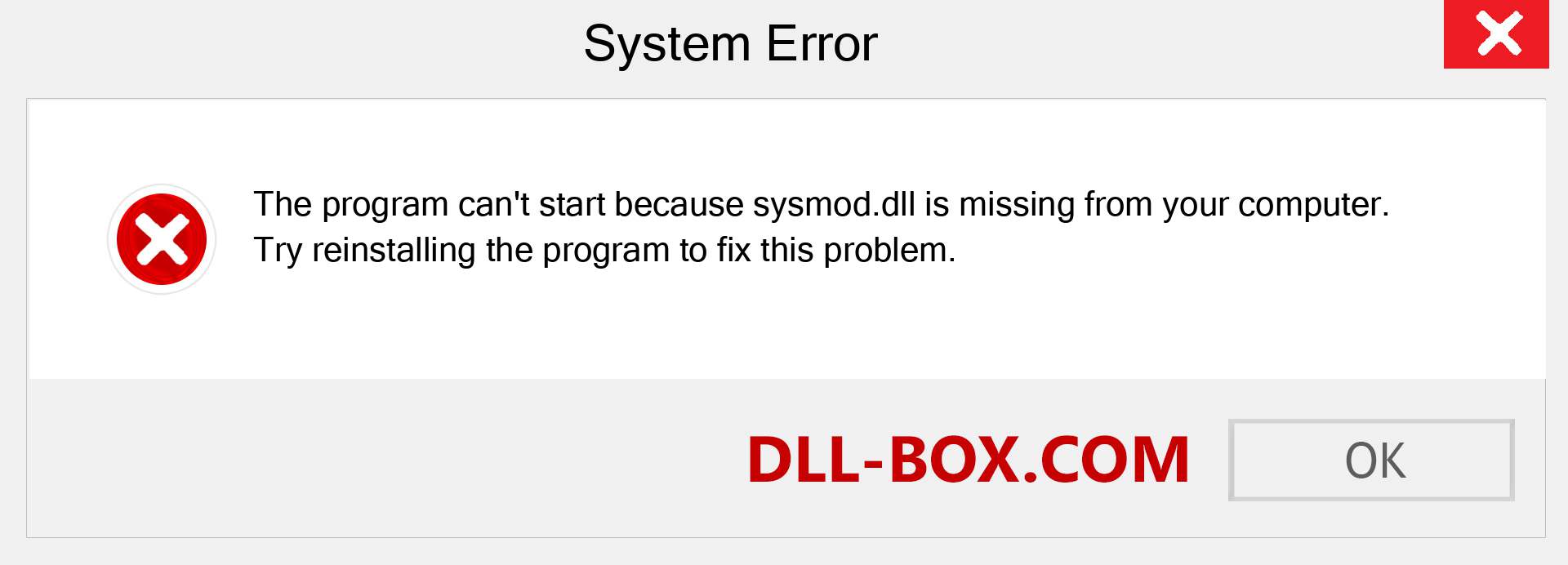  sysmod.dll file is missing?. Download for Windows 7, 8, 10 - Fix  sysmod dll Missing Error on Windows, photos, images